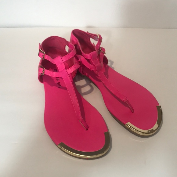madden girl pink sandals